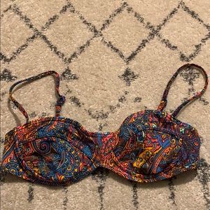 Billabong underwire printed bikini top